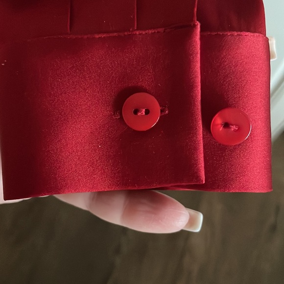 Ann Taylor silk side tie blouse - Picture 4 of 5